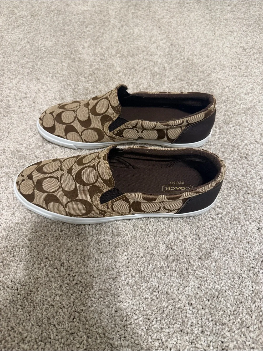 Coach Slip-On Sneakers in Signature Khaki Brown